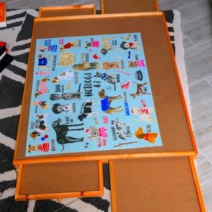 Puzzle or craft board 34*26 inches with 4 drawes